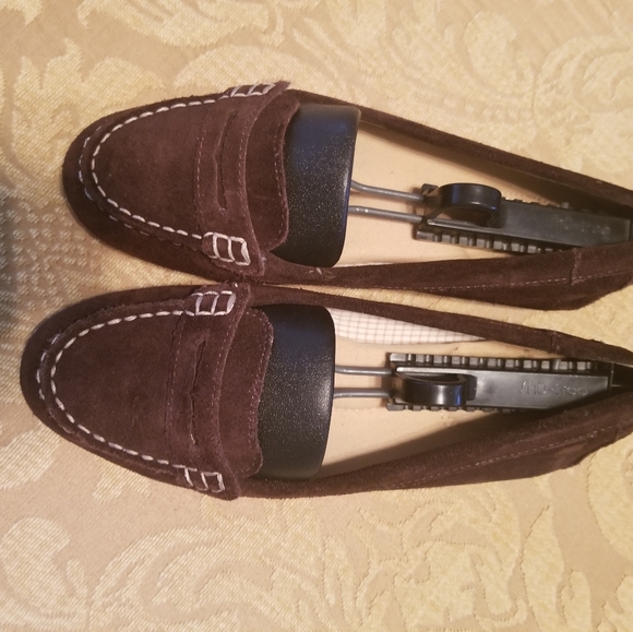 Womens Sperry Top-Sider 8M Brown Suede Loafers - Picture 2 of 4